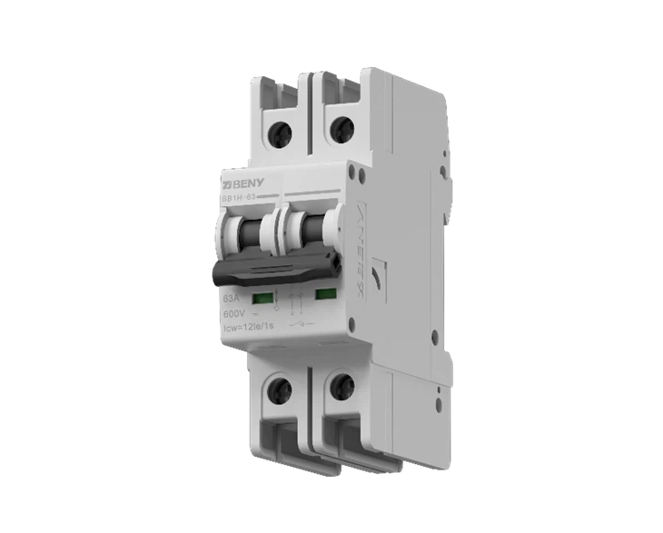 DC Isolator 600V DC 63A 2Pole Solar Isolator Switch CE/ CB Certified BB1H-63 factory